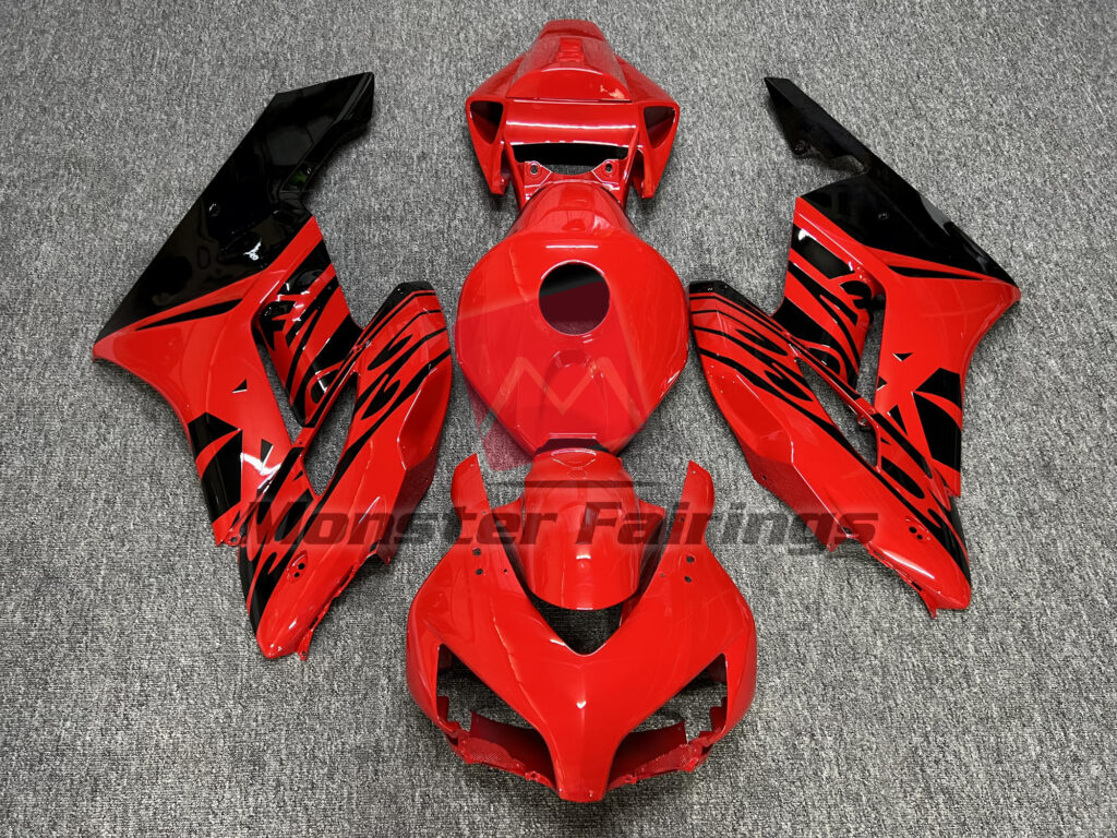 Honda CBR1000RR 2004 - 2005 Gloss Red & and Black ABS fairings - custom motorcycle bodywork kit by Monster Fairings
