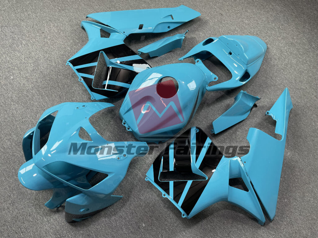 Honda CBR600RR custom ABS fairings 2005 - 2006 in Gloss Light Blue OEM Style - durable replacement kit, Monster Fairings