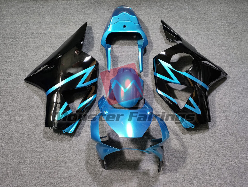 Honda CBR954RR 2002 - 2003 Gloss Electric Light Blue ABS fairings - custom motorcycle bodywork kit by Monster Fairings