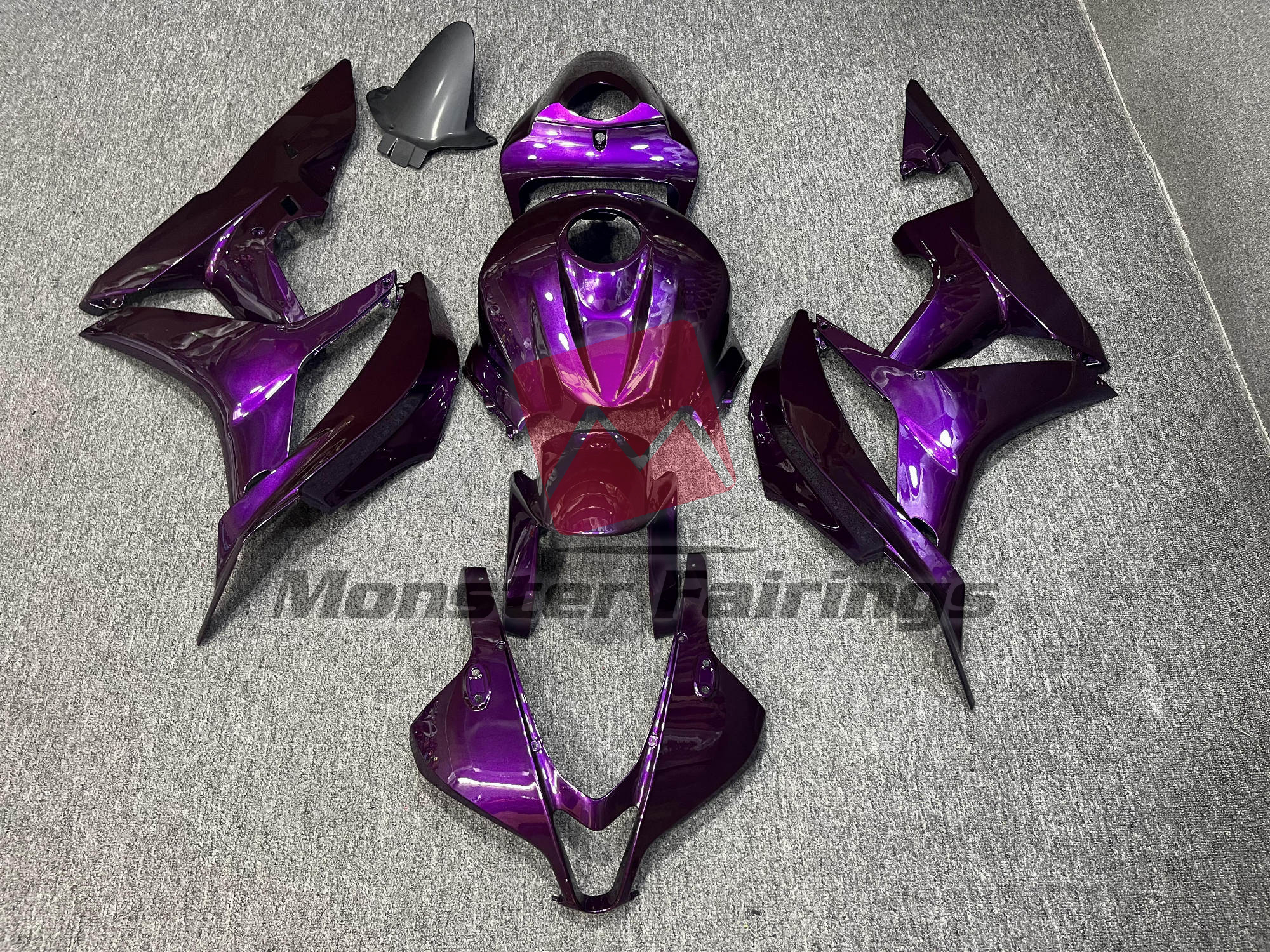 Honda CBR600RR 2007-2008 Gloss Pearl Purple ABS Fairings | Monster