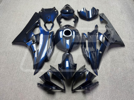 Yamaha R6 2006-2007 Gloss Black Pearl Blue ABS Fairings | Monster Fairings