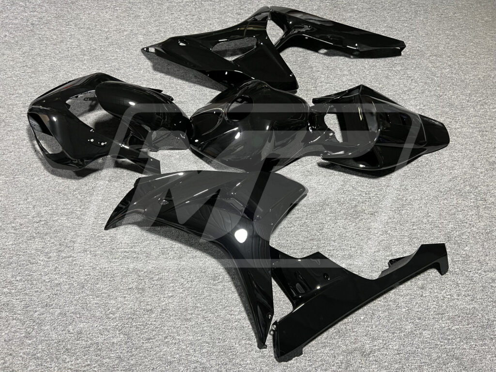 2006 - 2007 Honda CBR1000RR Gloss Black fairing set - ABS injection, custom painted by Monster Fairings