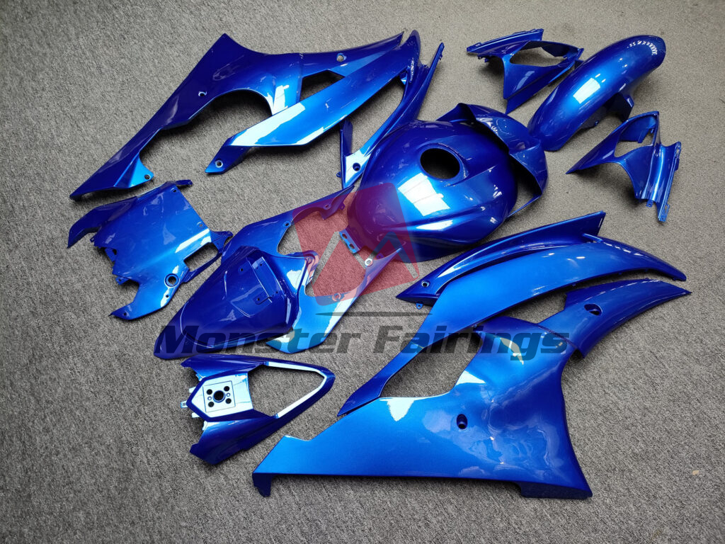 2008 - 2016 Yamaha R6 Gloss Sky Blue fairing set - ABS injection, custom painted by Monster Fairings