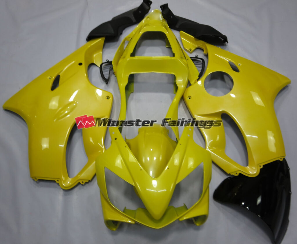 Honda CBR600 F4i 2001 - 2003 Pearl Yellow ABS fairings - custom motorcycle bodywork kit by Monster Fairings