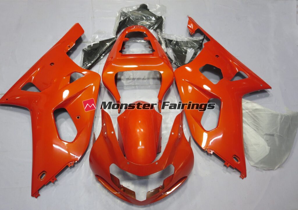 Suzuki GSXR 600 - 750 2001 - 2003 Red ABS fairings - custom motorcycle bodywork kit by Monster Fairings