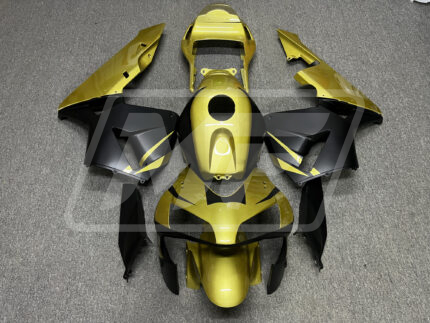 Honda CBR600RR 2003-2004 Gloss Gold & Matte Black ABS Fairings | Monster Fairings