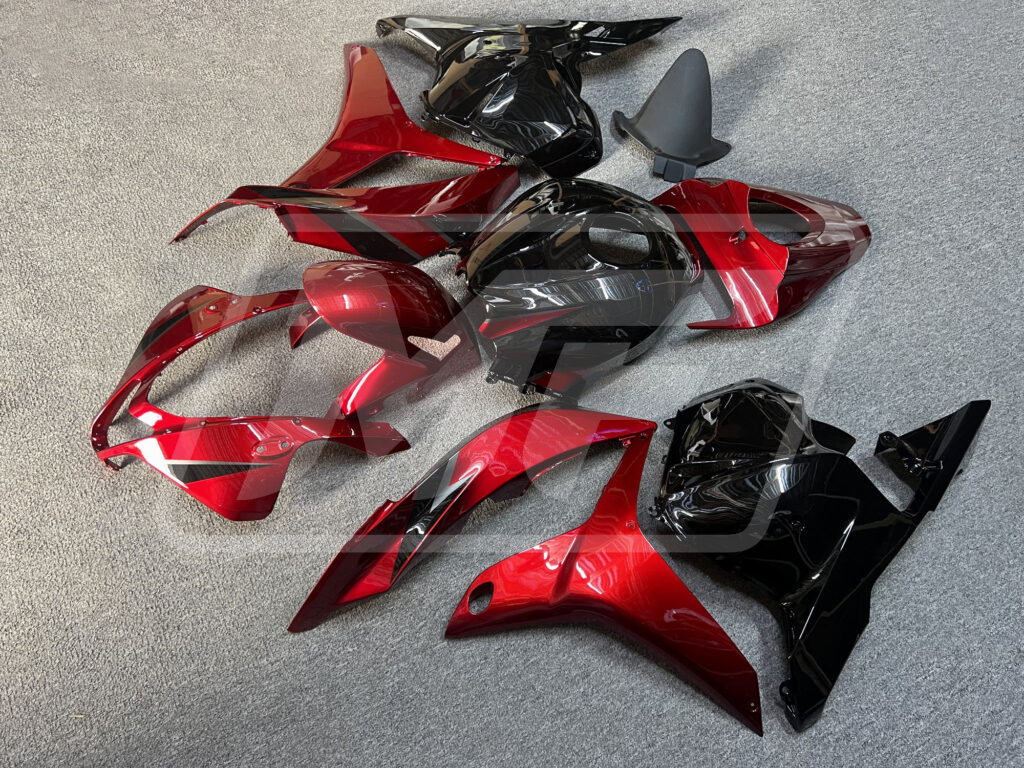 Gloss Candy Red & Black Silver ABS fairings for Honda CBR600RR 2009 - 2012 - premium OEM fit kit by Monster Fairings