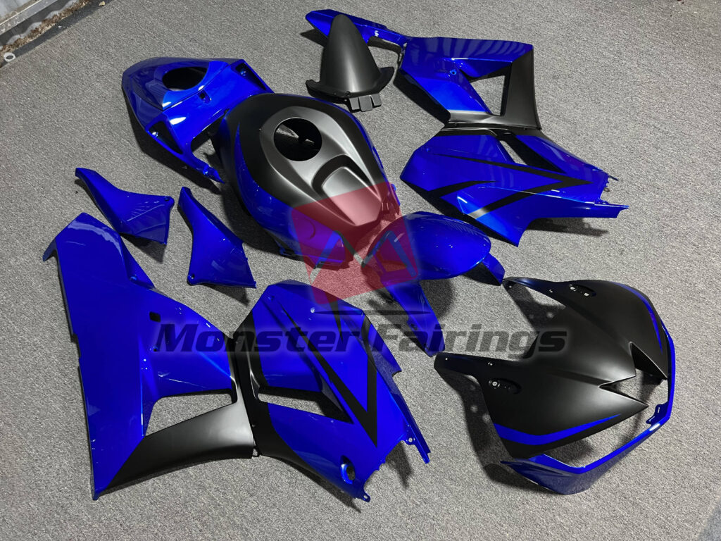 Gloss Deep Blue & Matte Black ABS fairings for Honda CBR600RR 2013 - 2025 - premium OEM fit kit by Monster Fairings