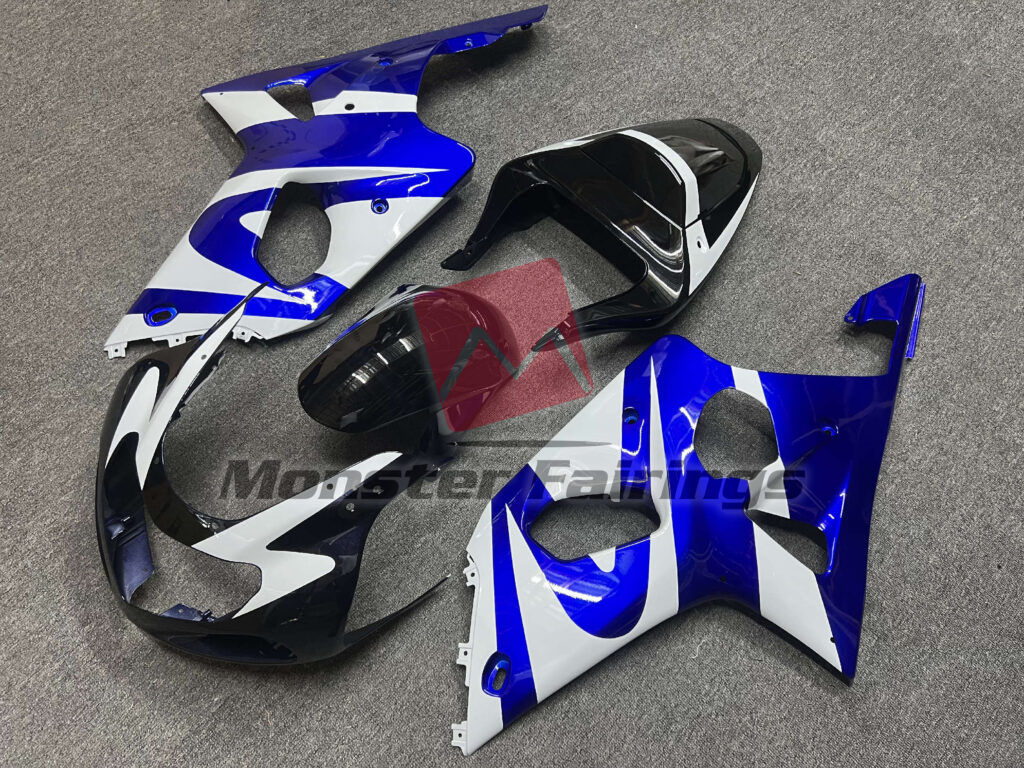 Suzuki GSXR 1000 custom ABS fairings 2000 - 2002 Gloss Deep Blue - durable replacement kit, Monster Fairings