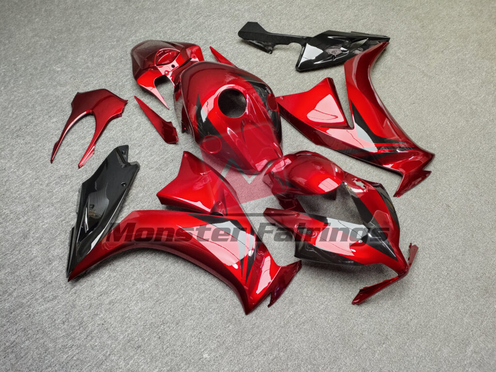 Gloss Deep Red with Black ABS fairings for Honda CBR1000RR 2012 - 2016 - premium OEM fit kit by Monster Fairings