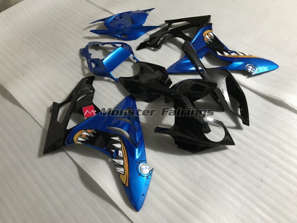Blue Shark ABS fairings for BMW S1000RR 2009 - 2014 - premium OEM fit kit by Monster Fairings