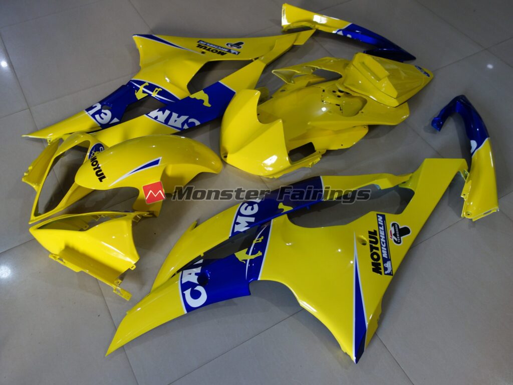 Yamaha R6 custom ABS fairings 2008 - 2016 in Gloss Yellow Camel - durable replacement kit, Monster Fairings
