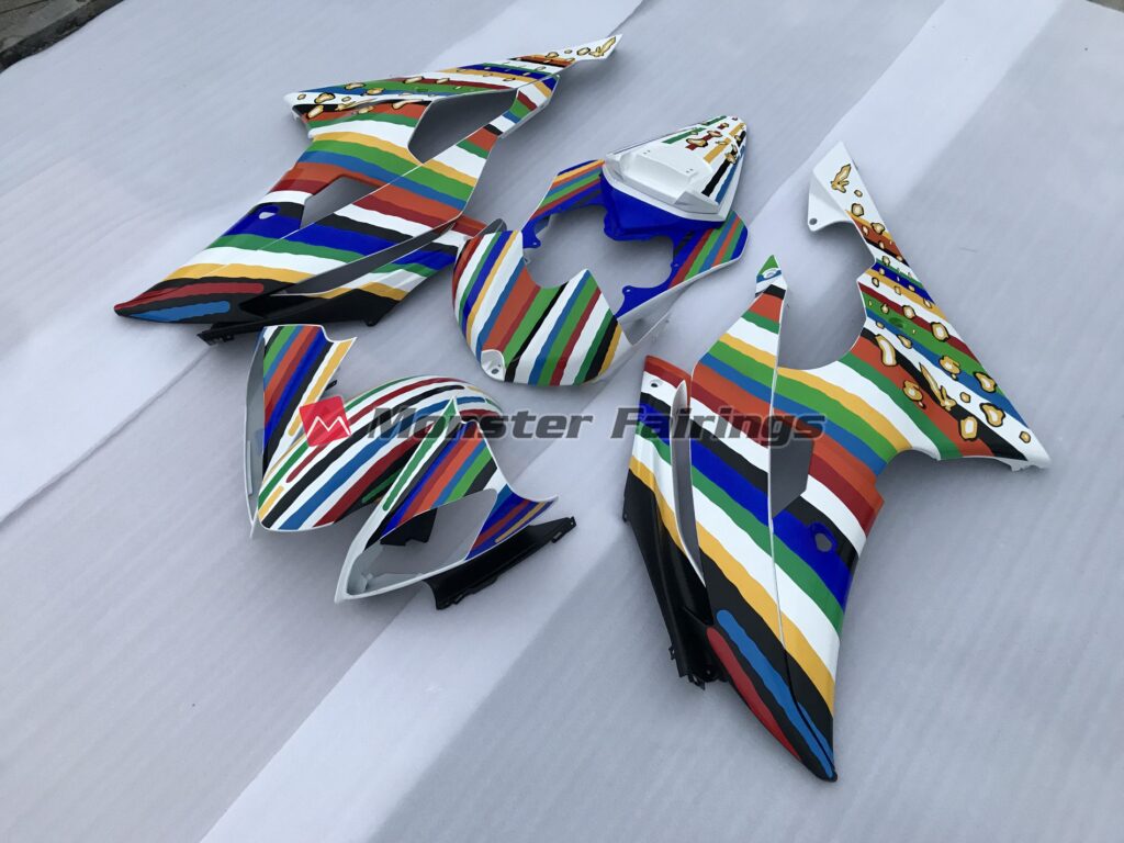 Yamaha R6 custom ABS fairings 2008 - 2016 in Multi - Color - durable replacement kit, Monster Fairings