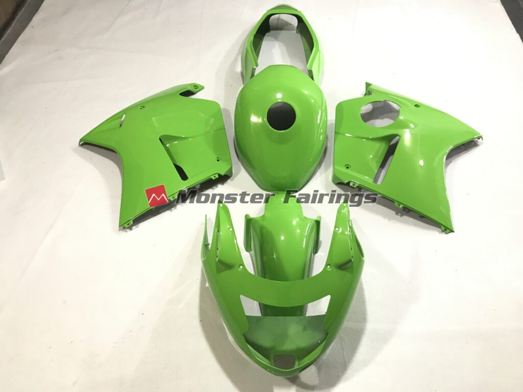 Honda CBR1100XX 1999 - 2007 Gloss Green ABS fairings - custom motorcycle bodywork kit by Monster Fairings