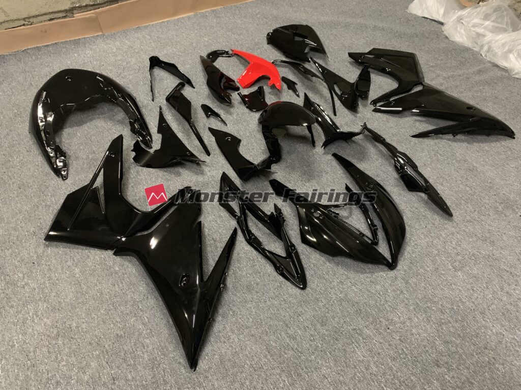 Triumph Daytona 675 custom ABS fairings 2013 - 2017 Gloss Black - durable replacement kit, Monster Fairings