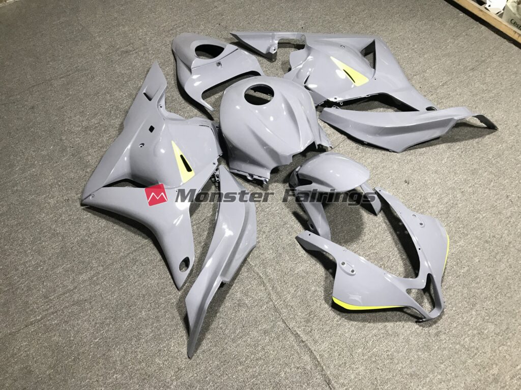 Honda CBR600RR custom ABS fairings 2009 - 2012 Gloss Light Grey - durable replacement kit, Monster Fairings