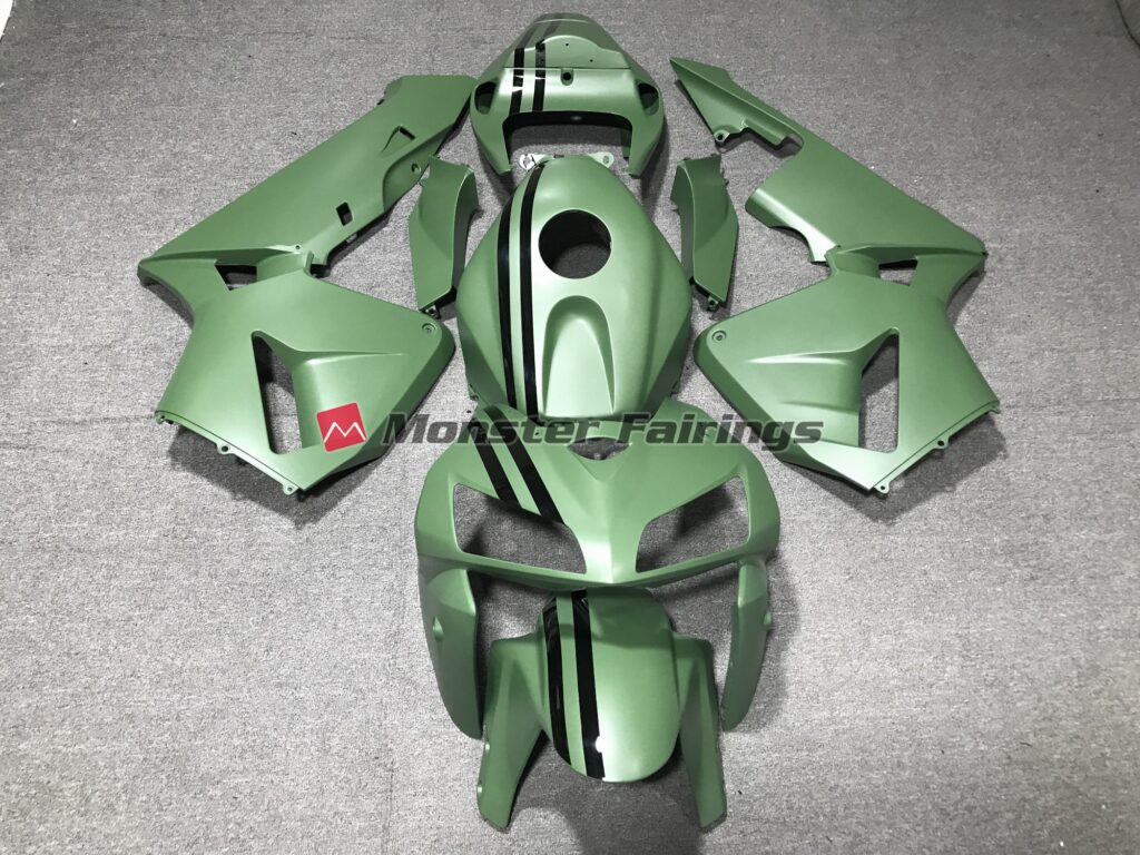 Honda CBR600RR 2005 - 2006 Matte Green ABS fairings - custom motorcycle bodywork kit by Monster Fairings