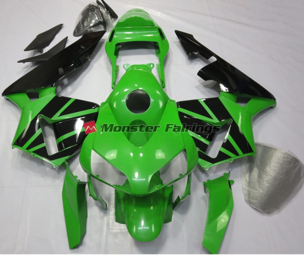 Honda CBR600RR 2003 - 2004 Gloss Green ABS fairings - custom motorcycle bodywork kit by Monster Fairings