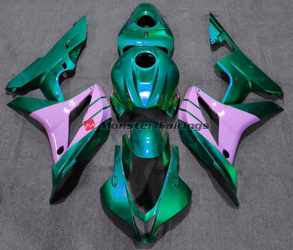 Honda CBR600RR 2007 - 2008 Turquoise Pink ABS fairings - custom motorcycle bodywork kit by Monster Fairings