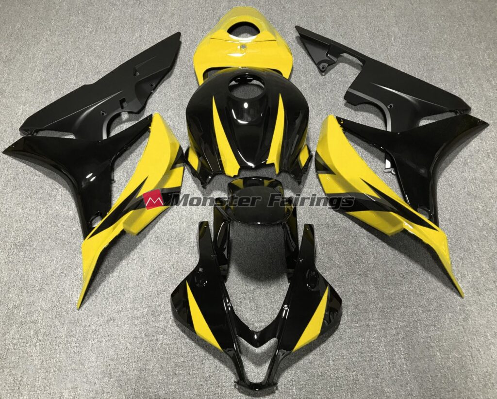 Honda CBR600RR 2007 - 2008 Yellow Special Design ABS fairings - custom motorcycle bodywork kit by Monster Fairings