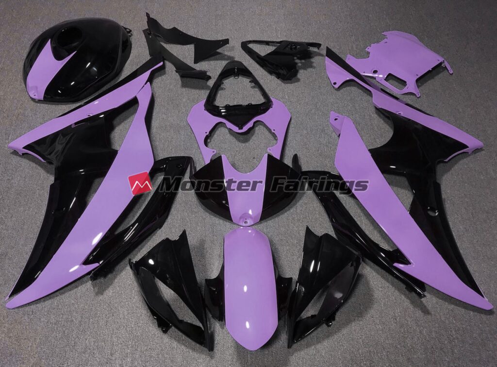 Yamaha R6 2008 - 2016 High Viz Purple ABS fairings - custom motorcycle bodywork kit by Monster Fairings