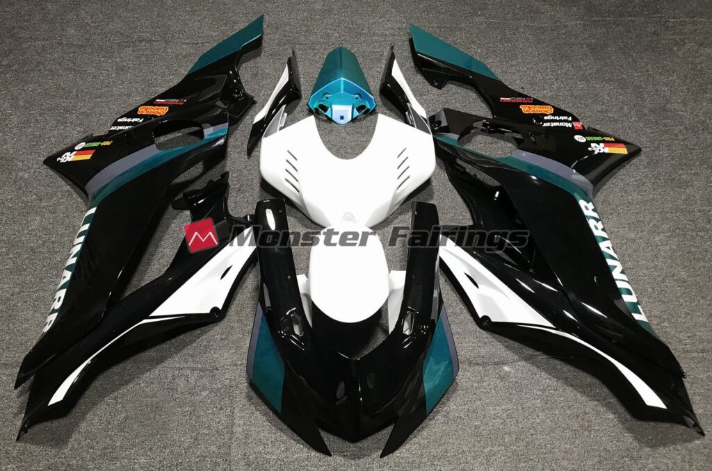 Yamaha R6 2017 - 2022 Light Blue Custom ABS fairings - custom motorcycle bodywork kit by Monster Fairings