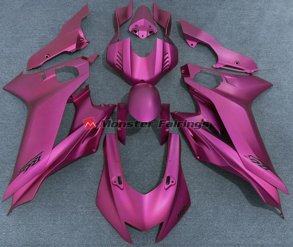 Yamaha R6 2017 - 2022 Matte Pink ABS fairings - custom motorcycle bodywork kit by Monster Fairings