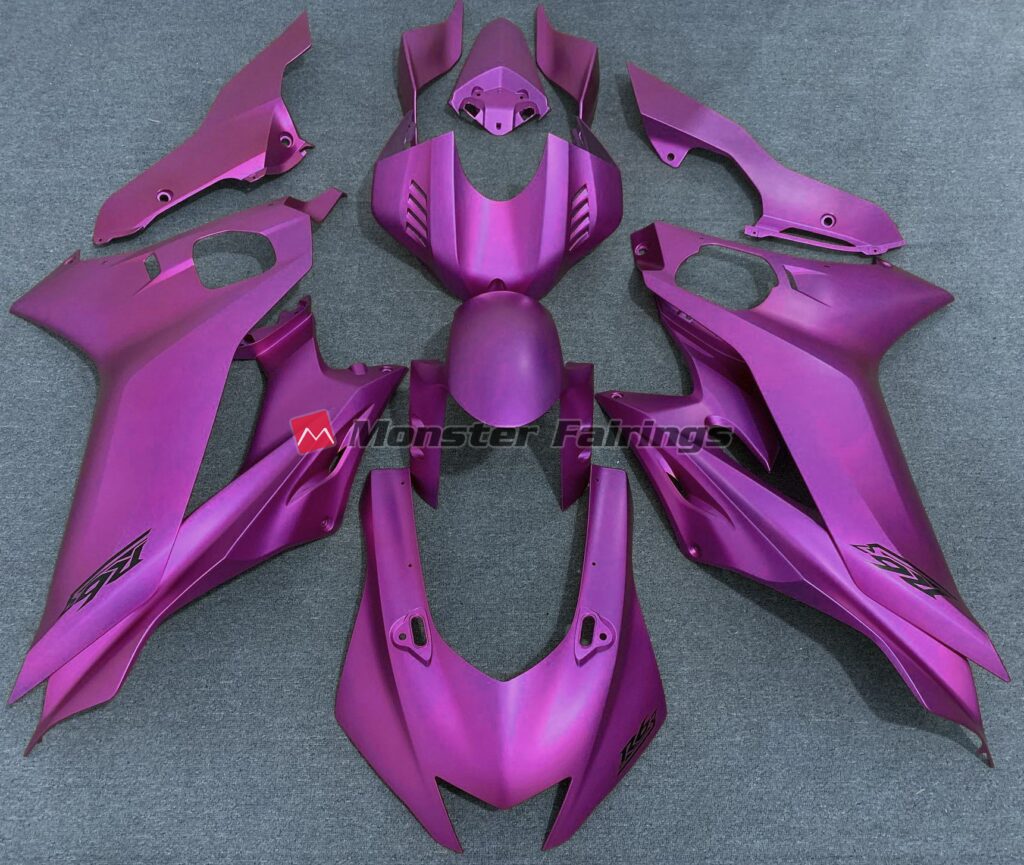 Yamaha R6 2017 - 2022 Bright Purple Matte ABS fairings - custom motorcycle bodywork kit by Monster Fairings