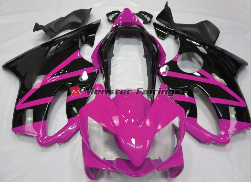 Honda CBR600 F4i 2004 - 2007 Gloss Pink ABS fairings - custom motorcycle bodywork kit by Monster Fairings