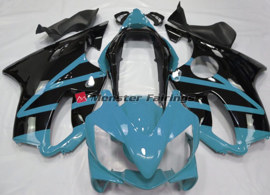 Honda CBR600 F4i 2004 - 2007 Gloss Light Blue ABS fairings - custom motorcycle bodywork kit by Monster Fairings