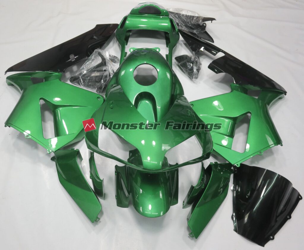 Honda CBR600RR 2003 - 2004 Gloss Green ABS fairings - custom motorcycle bodywork kit by Monster Fairings