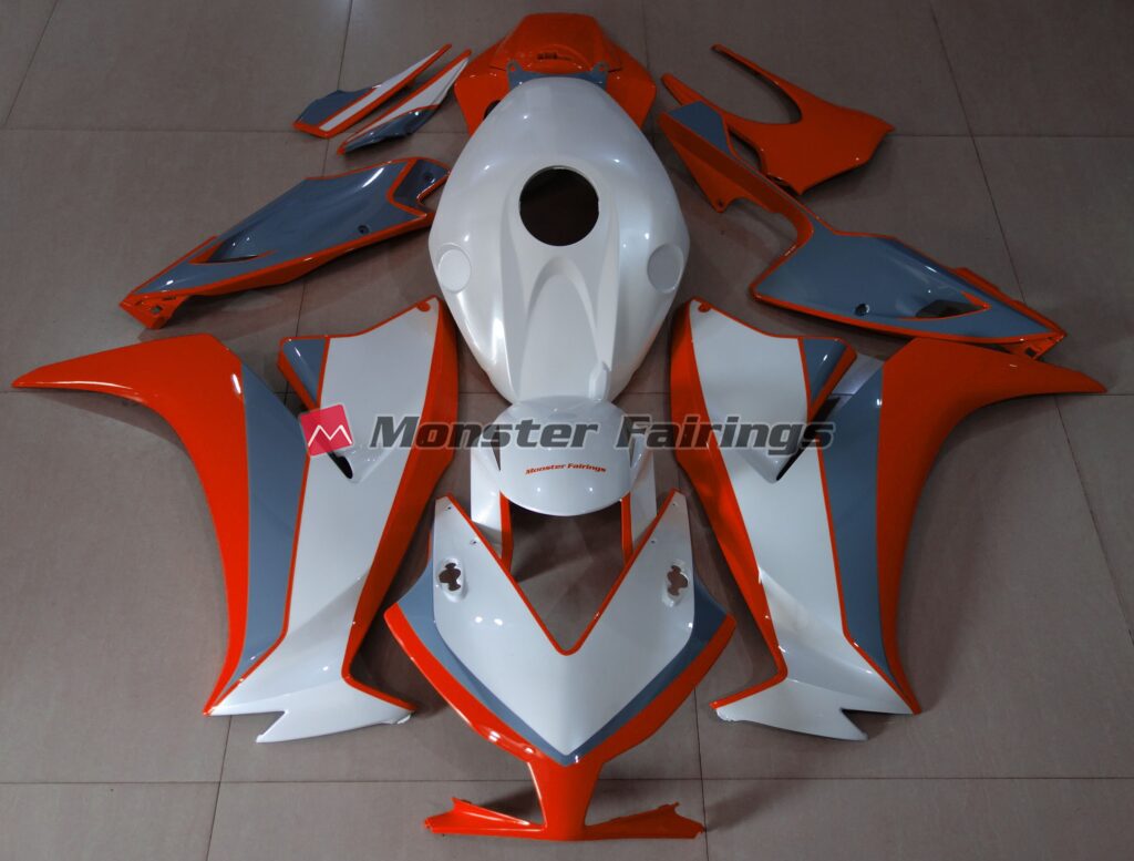 Honda CBR1000RR 2012 - 2016 Red, Grey and White Custom ABS fairings - custom motorcycle bodywork kit by Monster Fairings