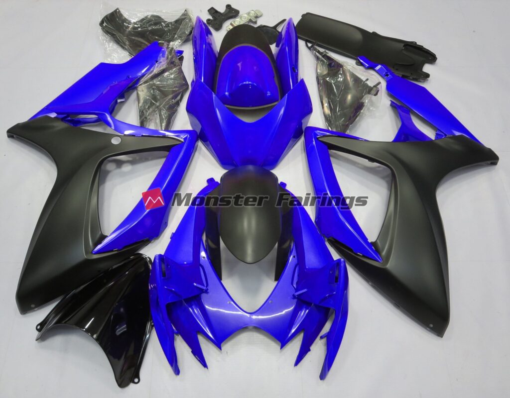 Suzuki GSXR 600 - 750 2006 - 2007 Ocean Blue ABS fairings - custom motorcycle bodywork kit by Monster Fairings