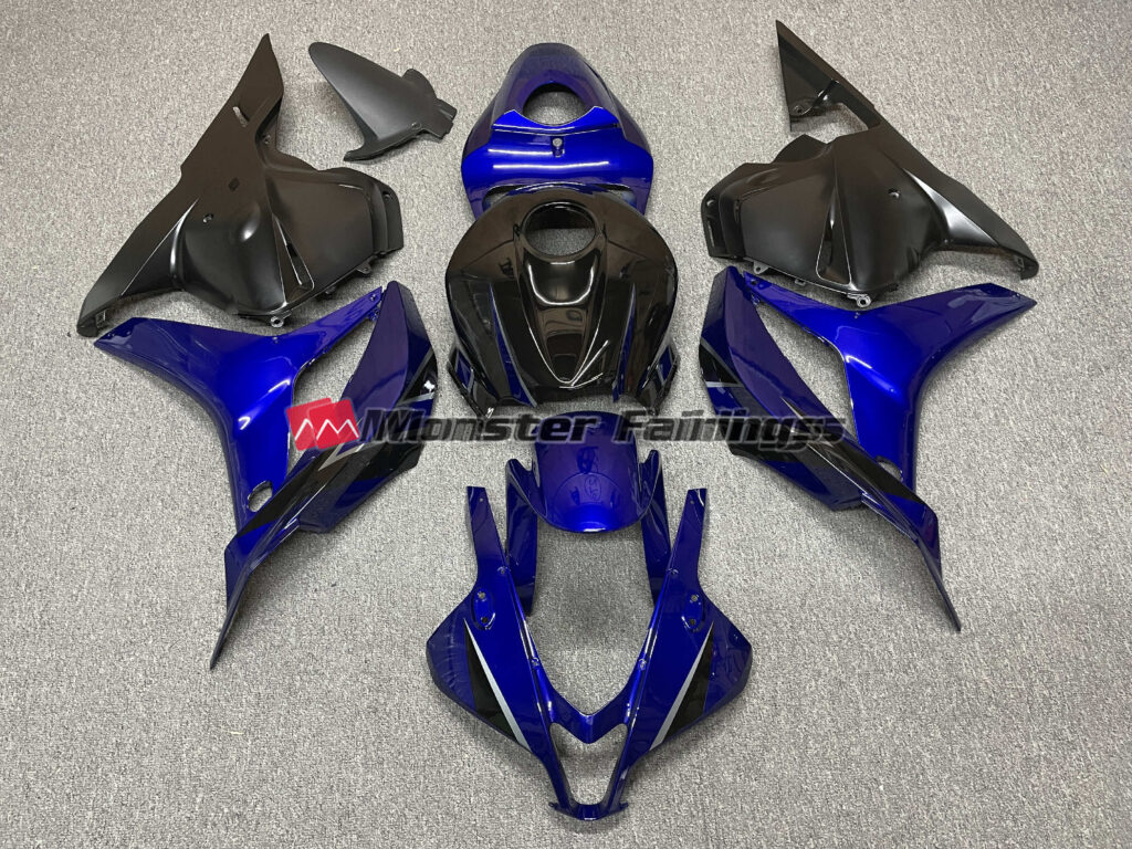 Honda CBR600RR 2009 - 2012 Deep Blue Black ABS fairings - custom motorcycle bodywork kit by Monster Fairings