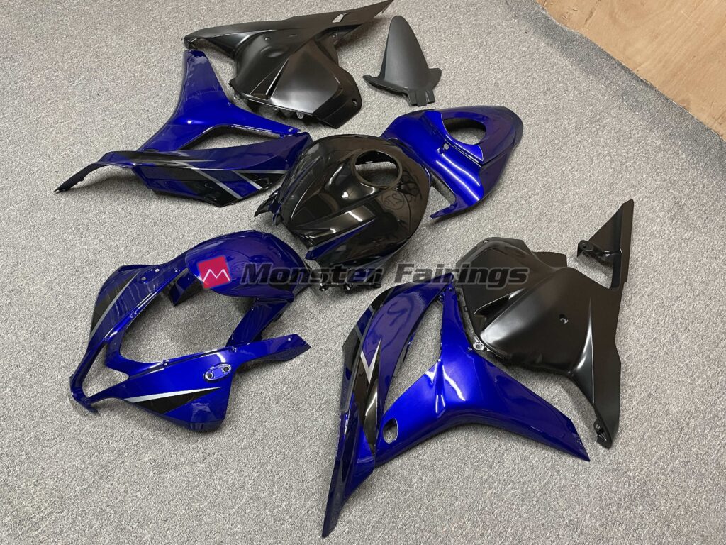 Honda CBR600RR custom ABS fairings 2009 - 2012 in Deep Blue Black - durable replacement kit, Monster Fairings