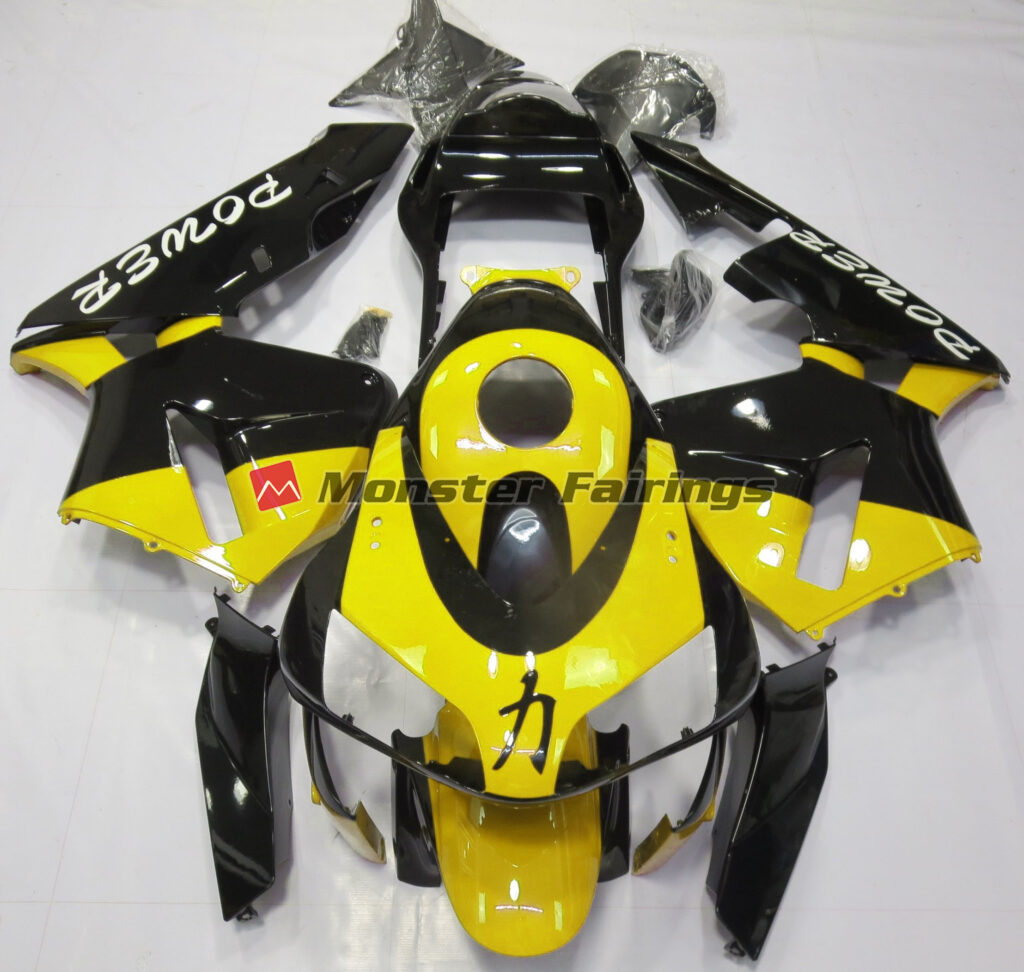 Honda CBR600RR 2003 - 2004 Gloss Yellow Power ABS fairings - custom motorcycle bodywork kit by Monster Fairings