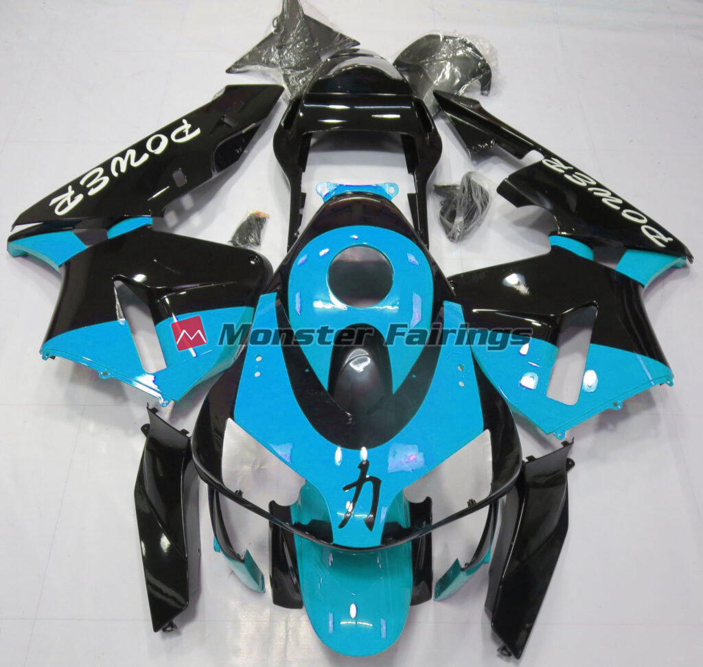 Honda CBR600RR 2003 - 2004 Light Blue Power ABS fairings - custom motorcycle bodywork kit by Monster Fairings