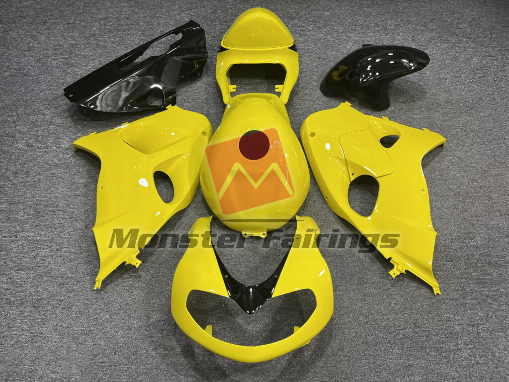 Suzuki TL1000R 1998 - 2003 Gloss Yellow & Black ABS fairings - custom motorcycle bodywork kit by Monster Fairings