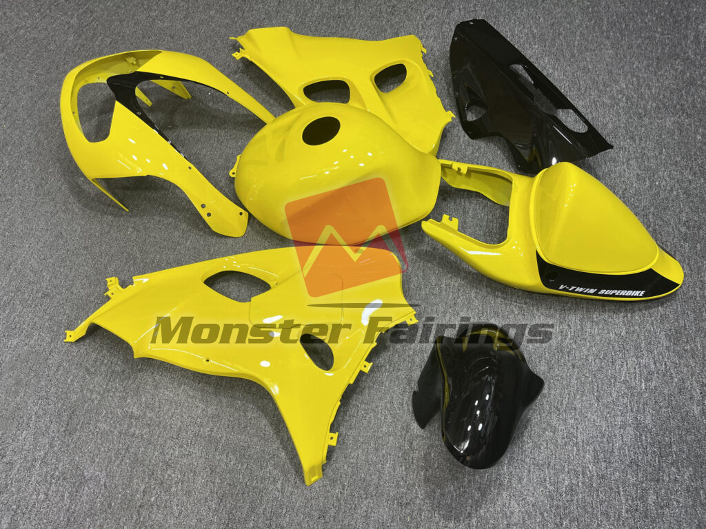 Suzuki TL1000R custom ABS fairings 1998 - 2003 in Gloss Yellow & Black - durable replacement kit, Monster Fairings