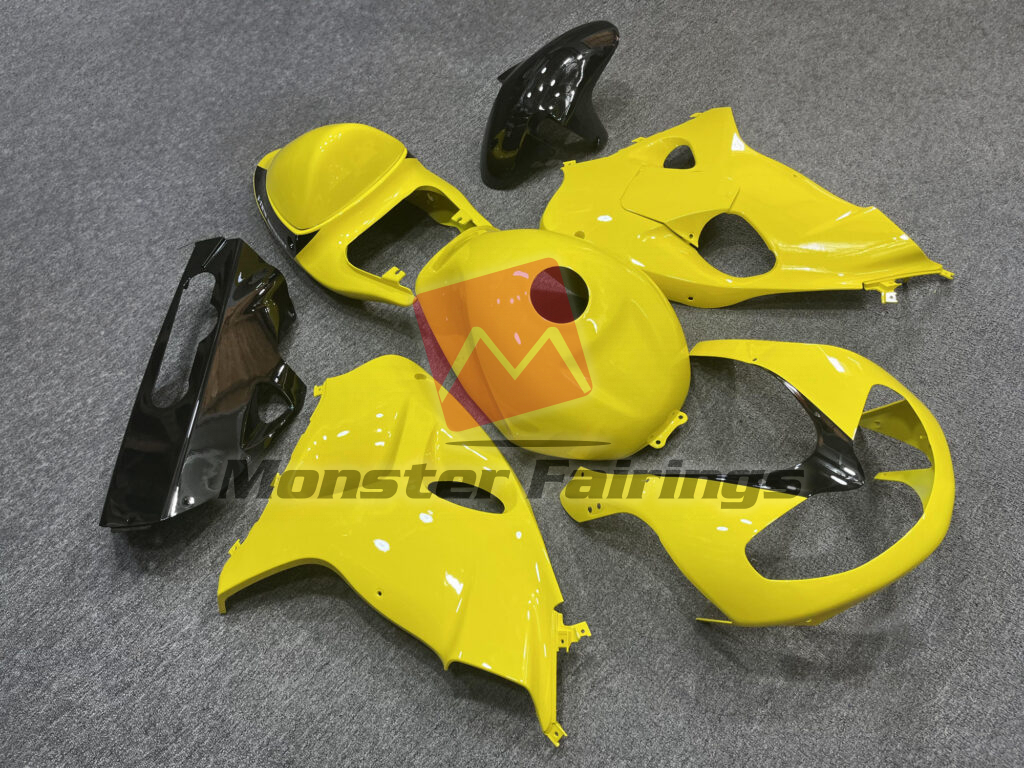 1998 - 2003 Suzuki TL1000R Gloss Yellow & Black fairing set - ABS injection, custom painted by Monster Fairings