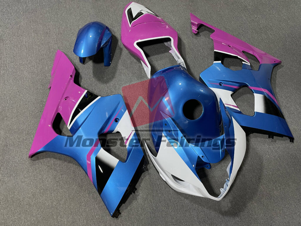Gloss Blue & Pink ABS fairings for Suzuki GSXR 1000 2003 - 2004 - premium OEM fit kit by Monster Fairings