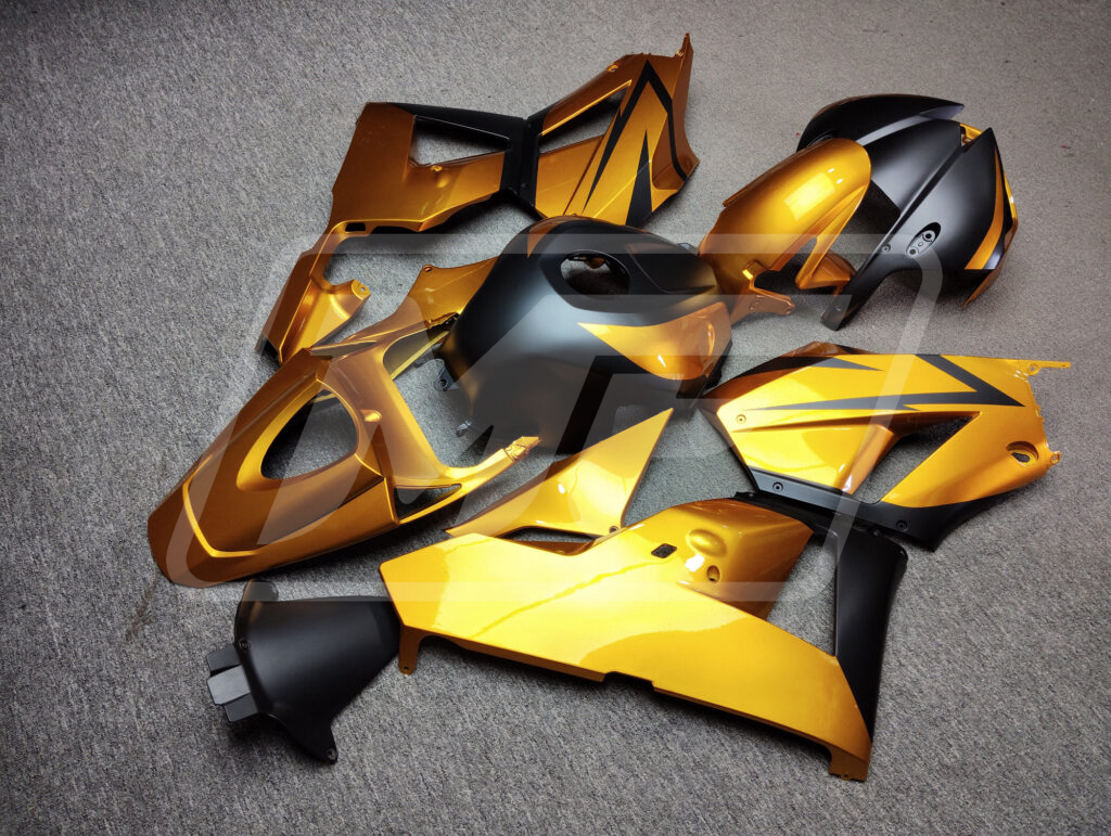 Honda CBR600RR 2013 - 2025 ABS fairings, Gloss Gold & Matte Black - high - quality motorcycle kit by Monster Fairings