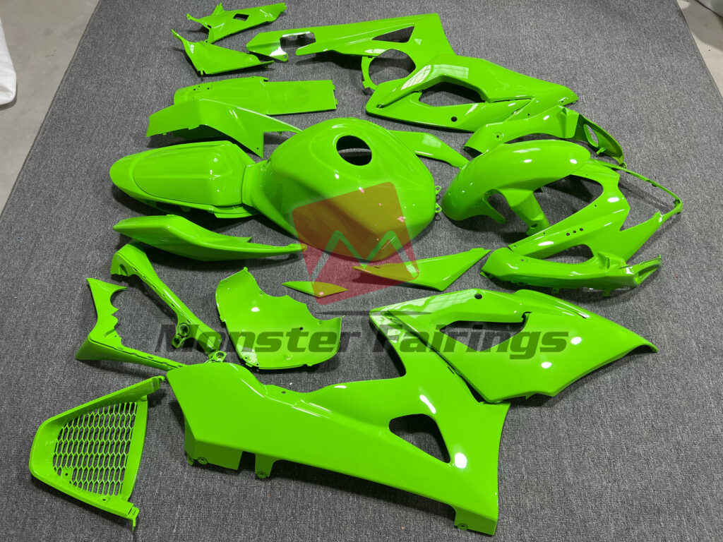 2005 - 2006 Suzuki GSXR 1000 Gloss Green fairing set - ABS injection, custom painted by Monster Fairings