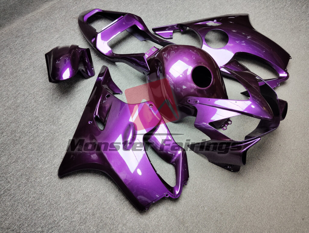 Honda CBR600 F4i custom ABS fairings 2001 - 2003 in Gloss Pearl Purple - durable replacement kit, Monster Fairings