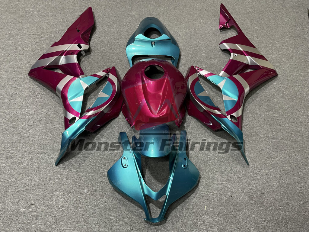 Honda CBR600RR 2007 - 2008 Pink Captain America ABS fairings - custom motorcycle bodywork kit by Monster Fairings