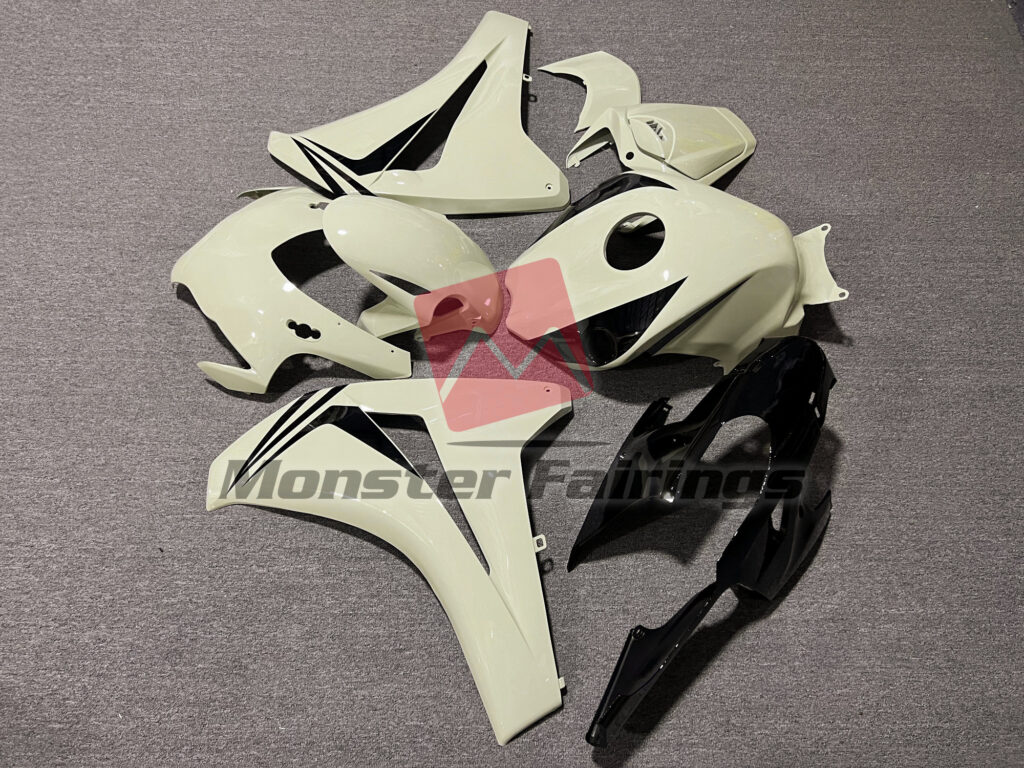 2008 - 2011 Honda CBR1000RR Gloss Desert Tan with Black fairing set - ABS injection, custom painted by Monster Fairings