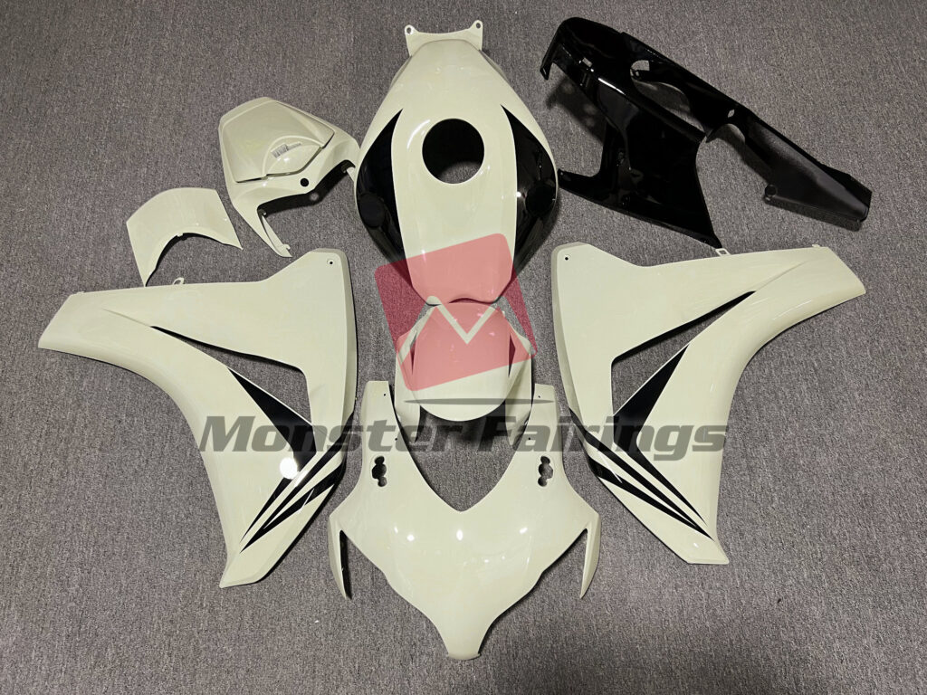 Honda CBR1000RR 2008 - 2011 Gloss Desert Tan with Black ABS fairings - custom motorcycle bodywork kit by Monster Fairings