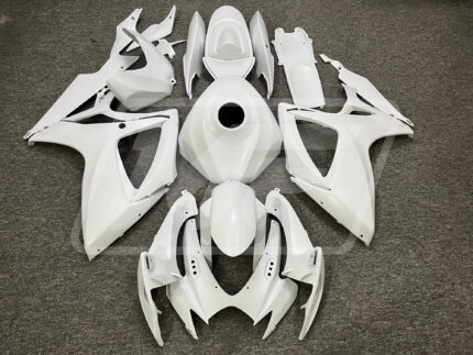 Suzuki GSXR 600-750 2006-2007 Matte White ABS Fairings | Monster Fairings