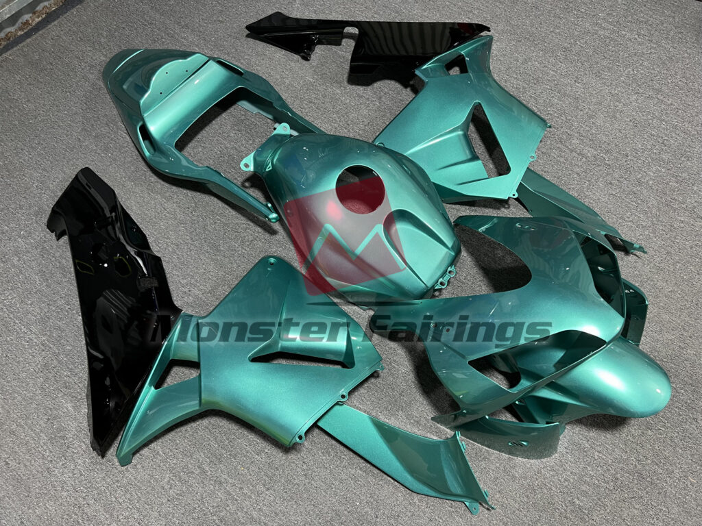 Gloss Teal & Black ABS fairings for Honda CBR600RR 2003 - 2004 - premium OEM fit kit by Monster Fairings