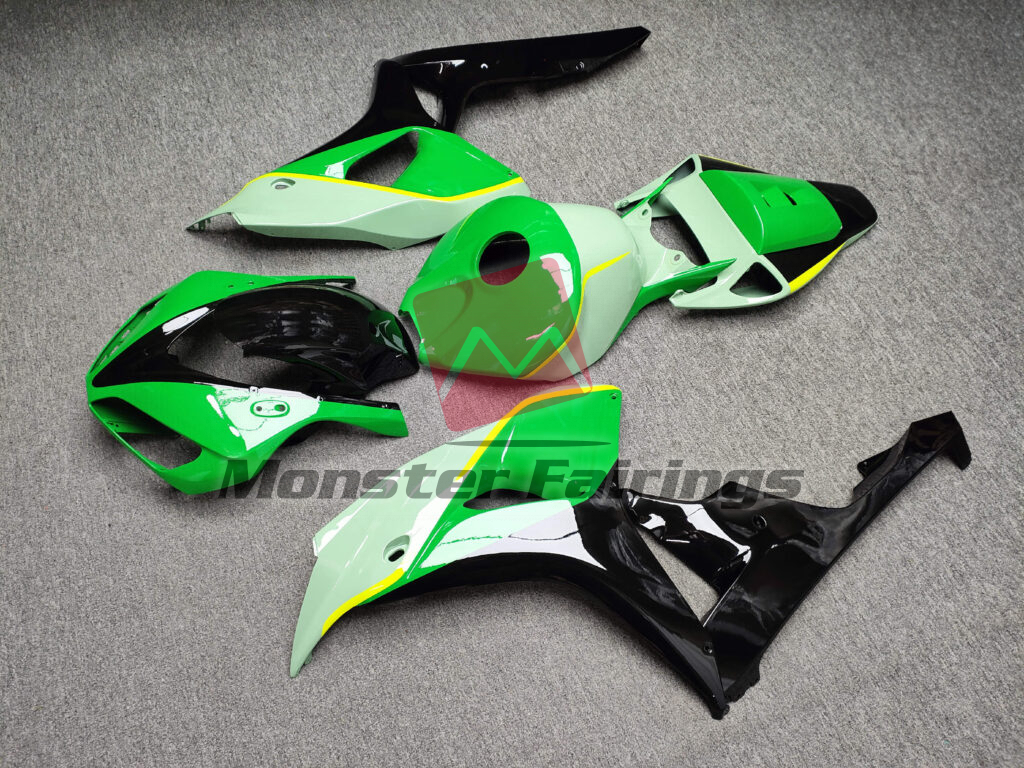 Gloss Green & and Black with Yellow ABS fairings for Honda CBR1000RR 2006 - 2007 - premium OEM fit kit by Monster Fairings
